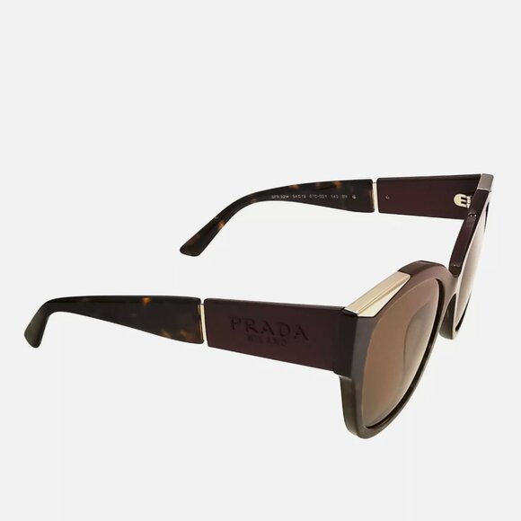 Prada Cherry Havana Womens Gold Sunglasses main image 4